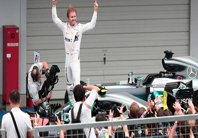 Rosberg conquista el Gran Premio de Japón