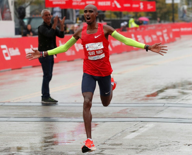 Británico Mo Farah gana maratón de Chicago con récord europeo