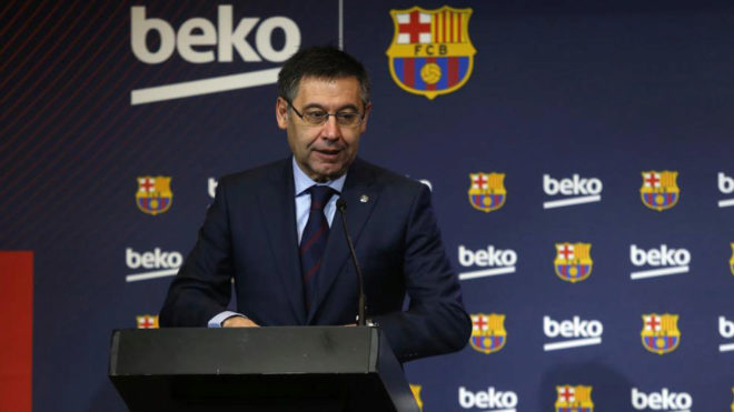 Presidente del Barcelona dice liga española debería jugar tres partidos al año en el extranjero
