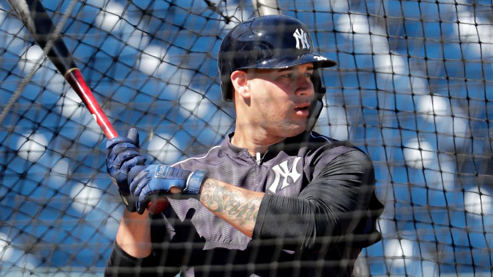 Gary Sánchez impresiona con sus largos batazos en los entrenamientos de Yankees de Nueva York
