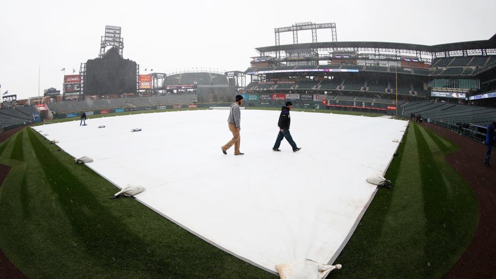 Posponen el partido entre Rockies de Colorado y Bravos de Atlanta por nevada en Denver