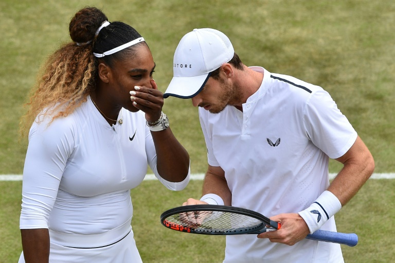 Andy Murray y Serena Williams caen en los dobles mixtos de Wimbledon