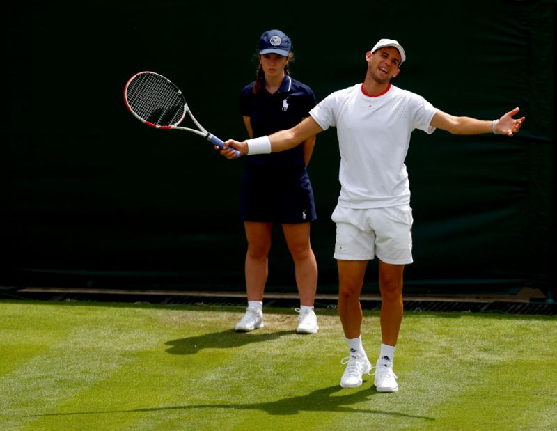 Tenista Sam Querrey elimina a Dominic Thiem en la primera ronda de Wimbledon