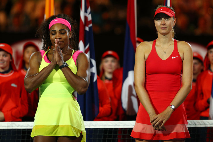 Serena Williams y Maria Sharapova se enfrentarán en la primera ronda del Abierto de Tenis de Estados Unidos