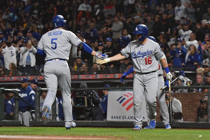 Dodgers de Los Ángeles fijan récord de victorias tras vencer a Gigantes