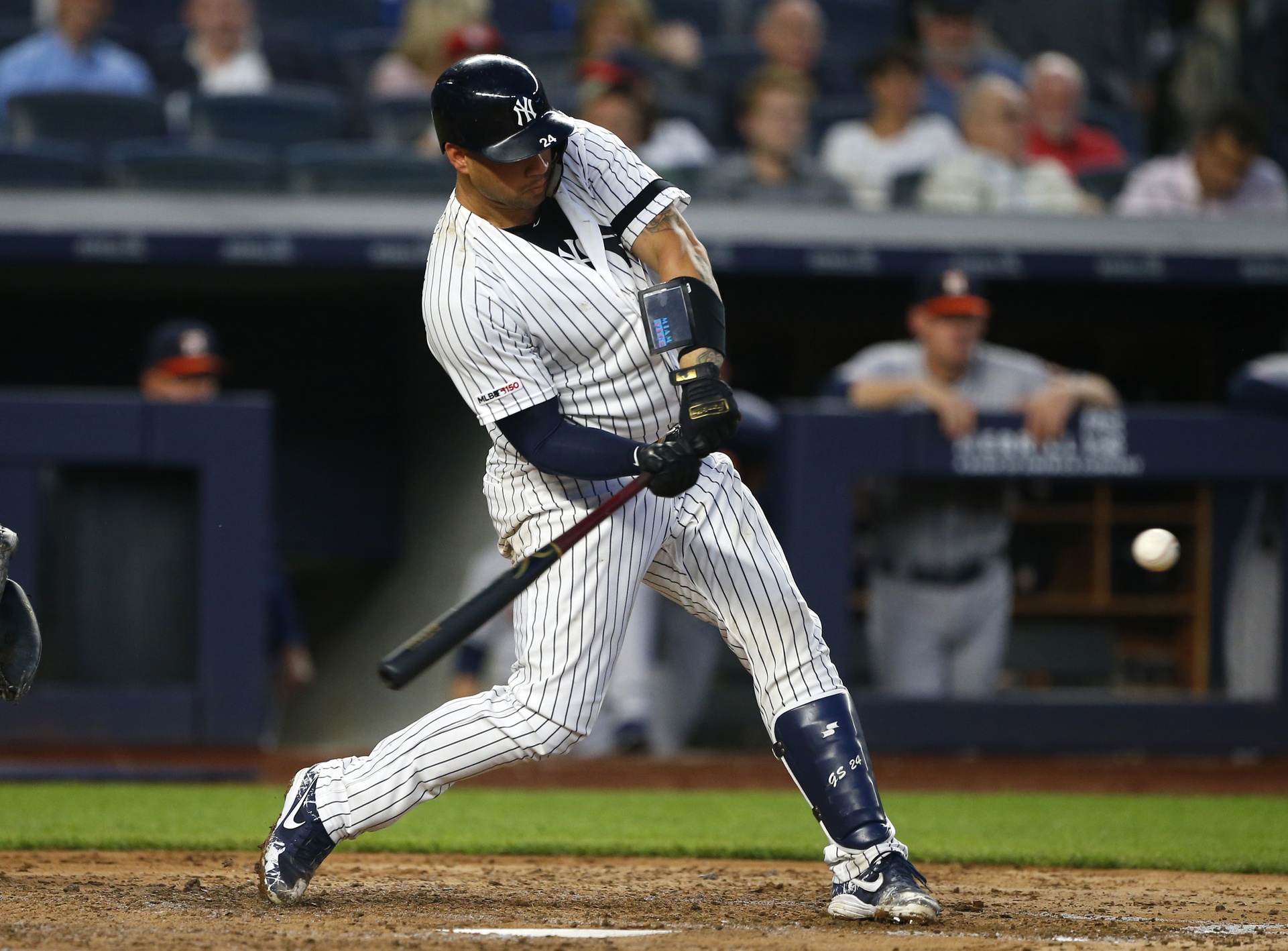 Gary Sánchez fija una nueva marca de jonrones para un receptor de los Yankees de Nueva York