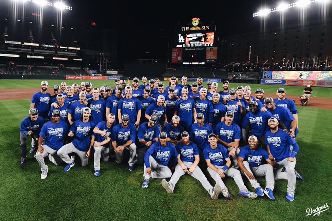 Dodgers de Los Ángeles conquistan por séptima vez el título de la División Oeste de la Liga Nacional