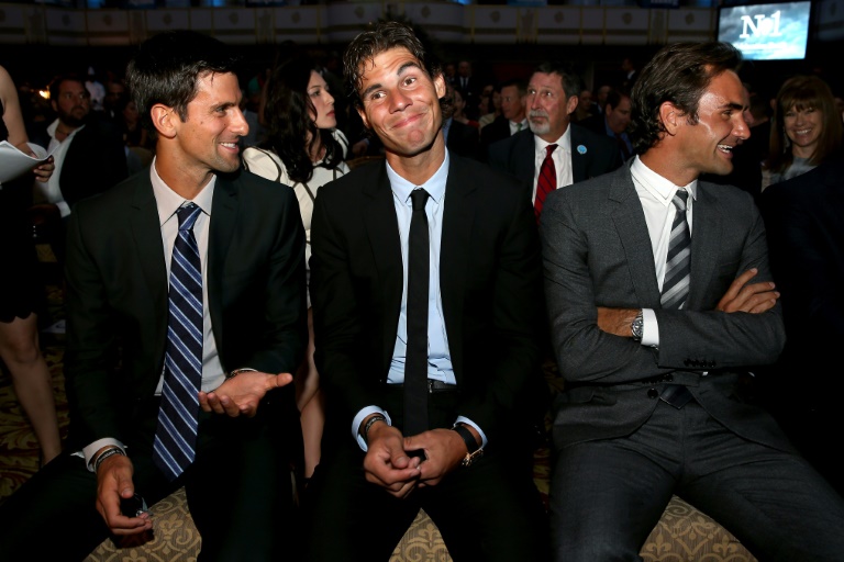 Novak Djokovic, Rafael Nadal y Roger Federer siguen al frente de la lista ATP