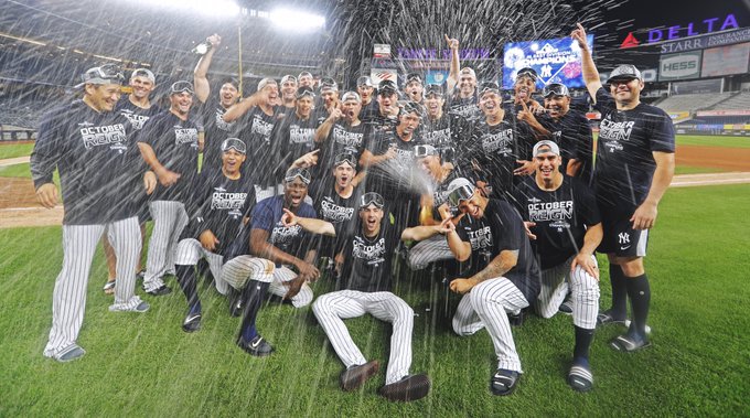 Yankees de Nueva York logran el título de la División Este por primera vez desde 2012