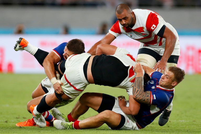 Japón sufre para derrota a Rusia en el Mundial de Rugby