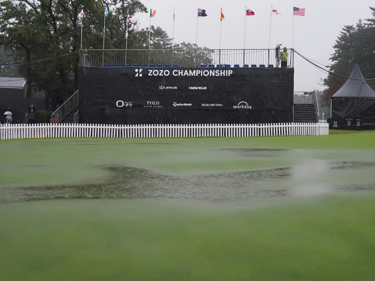 El torneo PGA de Japón terminará el lunes tras aplazarse la segunda jornada por lluvias