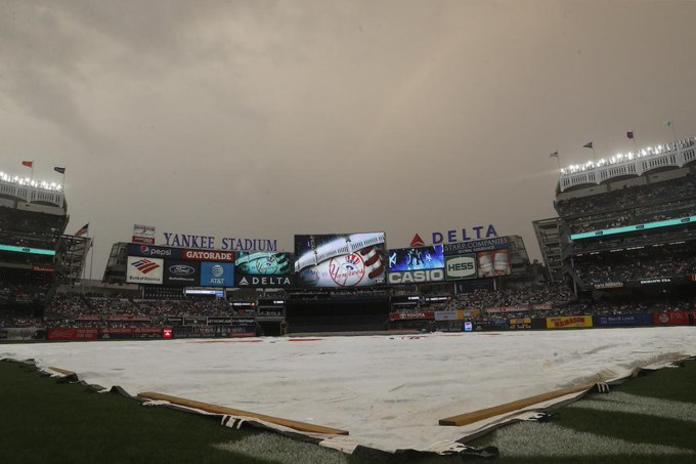 Posponen el juego entre Yankees de Nueva York y Astros de Houston por lluvia