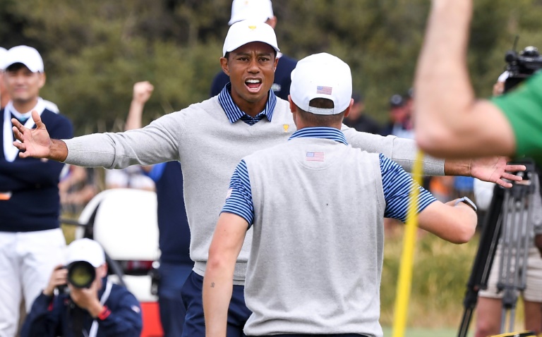 Tiger Woods permite a Estados Unidos seguir vivo en la Presidents Cup