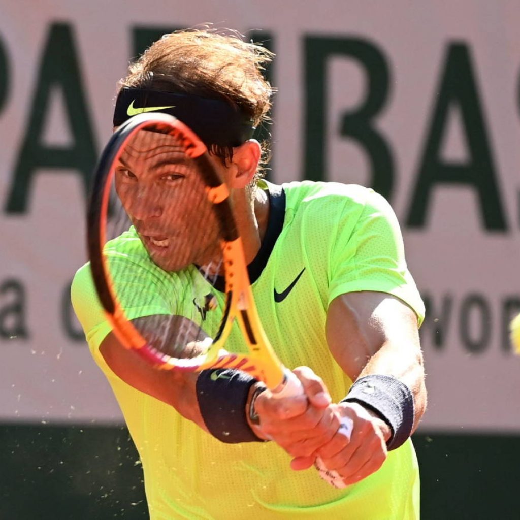 Rafael Nadal jugando en el torneo