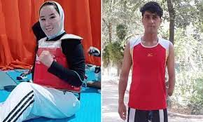  Zakia Khudadadi  y Hossain Rasouli  atletas afgano que participarían en los paralímpico 