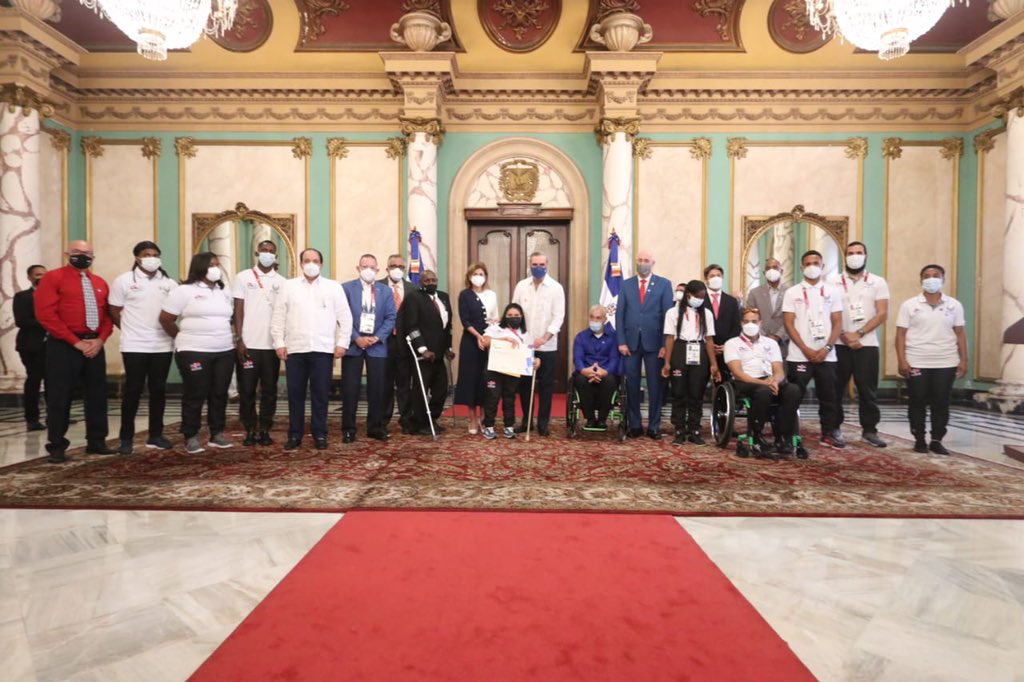 Abinader recibió delegación paralímpica que participó Tokio 2020