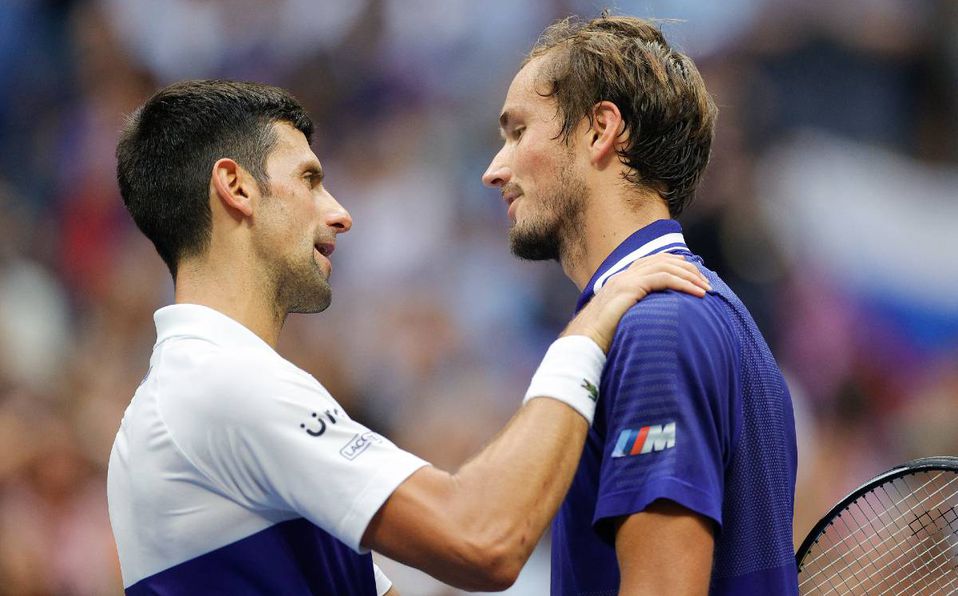 Novak Djokovic y Daniil Medvedev
