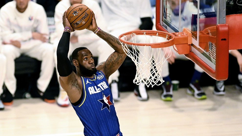 LeBron James en el en el All-Star de la NBA 2021