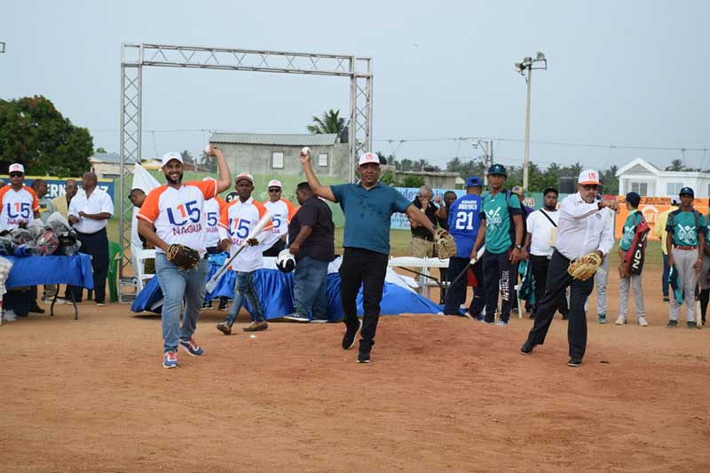 La ceremonia de apertura fue encabezada por el patrocinador del evento, Junior Peralta, estuvo acompañado de Juan Núñez, presidente de la Federación Dominicana de Béisbol; Orlando Díaz, presidente de la Dominican Summer League y Valentín Contreras, en representación de Vitelio Mejía Ortiz, presidente de LIDOM.