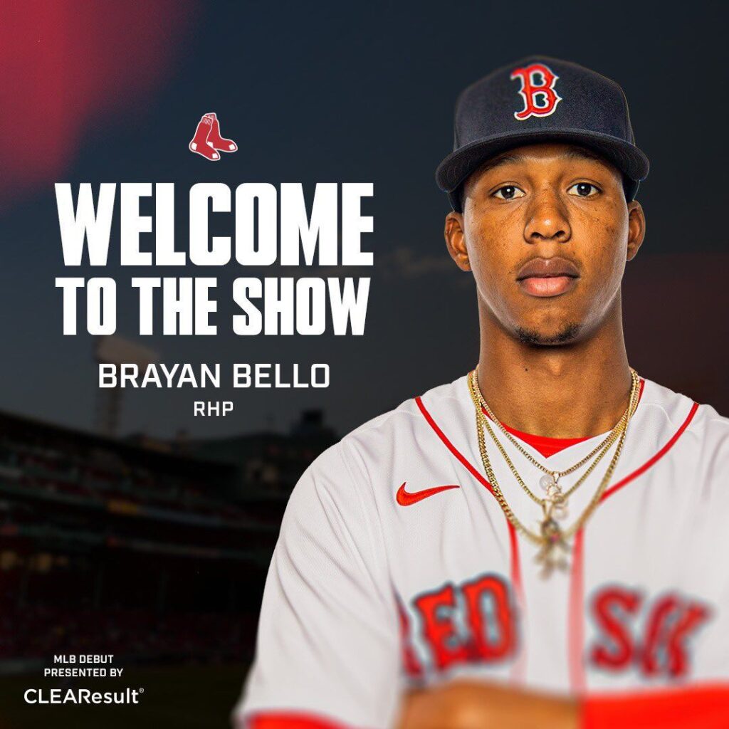 Brayan Bello hace su debut en la MLB esta noche 