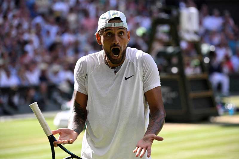 Kyrgios cierra Wimbledon con una multa de 3.000 dólares