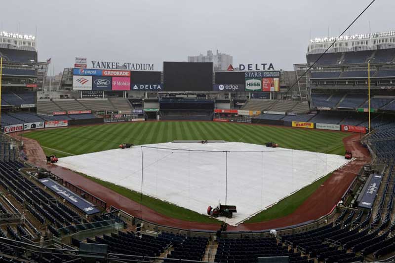 Juego 2 Guardianes-Yankees es pospuesto por el mal tiempo