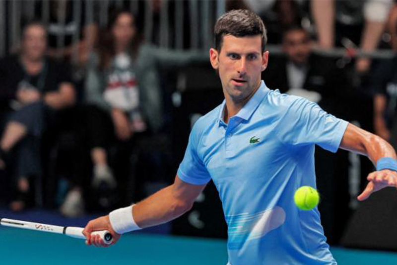 Novak Djokovic está en la final en Astana tras el retiro de Medvedev