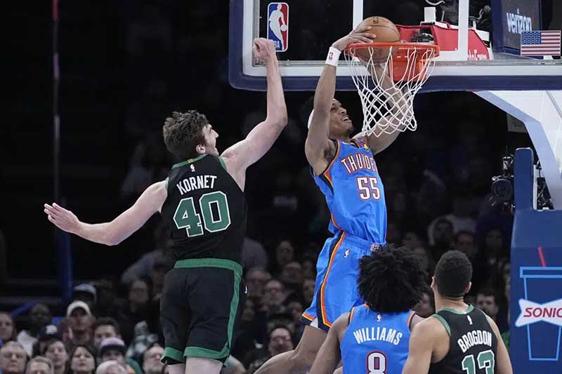 Oklahoma City Thunder muestra carencias de Boston Celtics