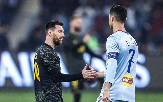 Cristiano y Messi marcan en festival de goles en Riad
