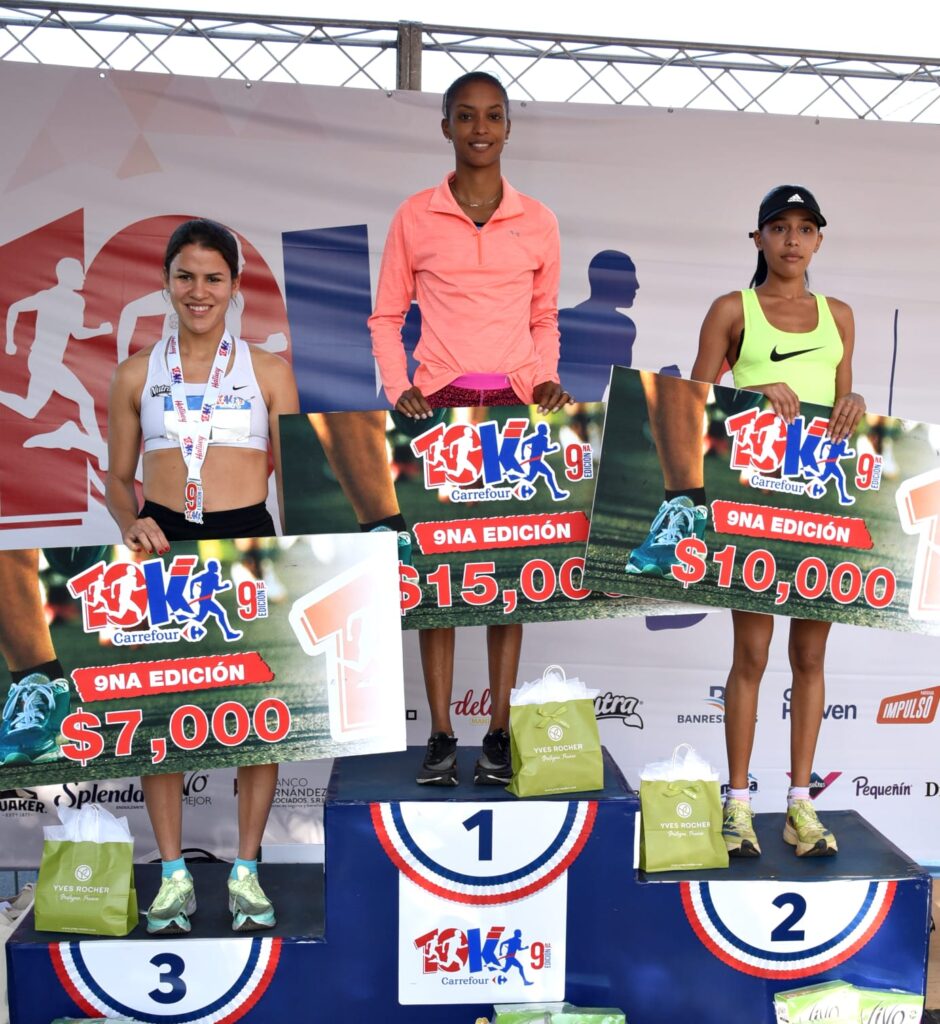Santana y Rodríguez ganaron categoría overall de la carrera Carrefour 10K 