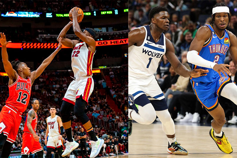 Heat-Bulls y Wolves-Thunder, en busca de las dos últimas plazas a los playoffs