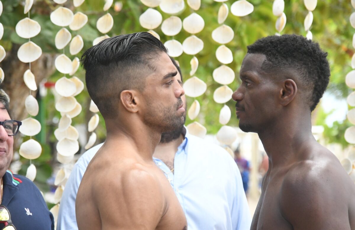 Atletas de RD hacen el peso para sus combates de este viernes ante peleadores extranjeros