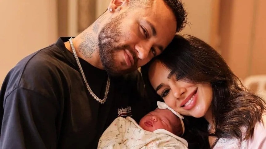Neymar presenta a la sociedad a su hija recién nacida: Mavie