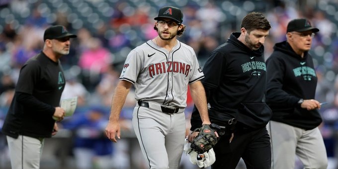 Los Diamondbacks colocan a Zac Gallen en la lista de lesionados