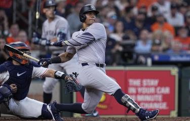 Juan Soto con su segundo jonrón frente a San Francisco