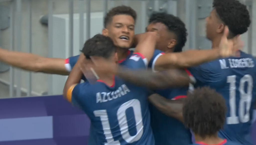 Ángel Montes De Oca anotó gol en París 2024, para el primer gol en la historia del fútbol dominicano en Juegos Olímpicos