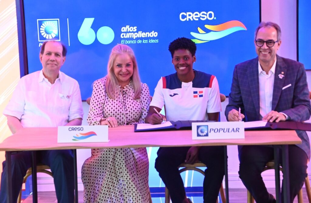 La atleta de élite Marileidy Paulino compartió su entusiasmo y agradeció al Popular y a CRESO el respaldo que le han otorgado en su carrera.