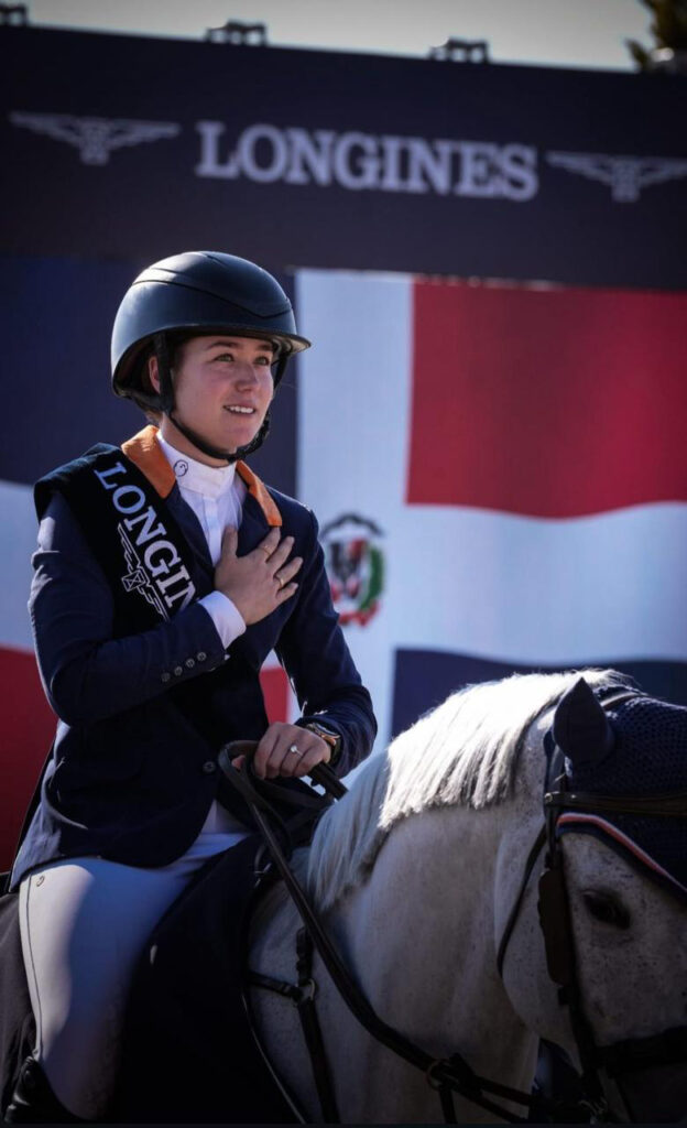 María Gabriela Brugal Gassó terminó con registro de 0/77.33, en la prueba de altura de 1.60 metros.