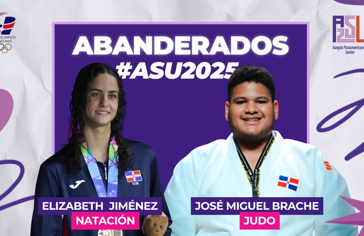 Elizabeth Jiménez y José Brache, abanderados Panam Junior