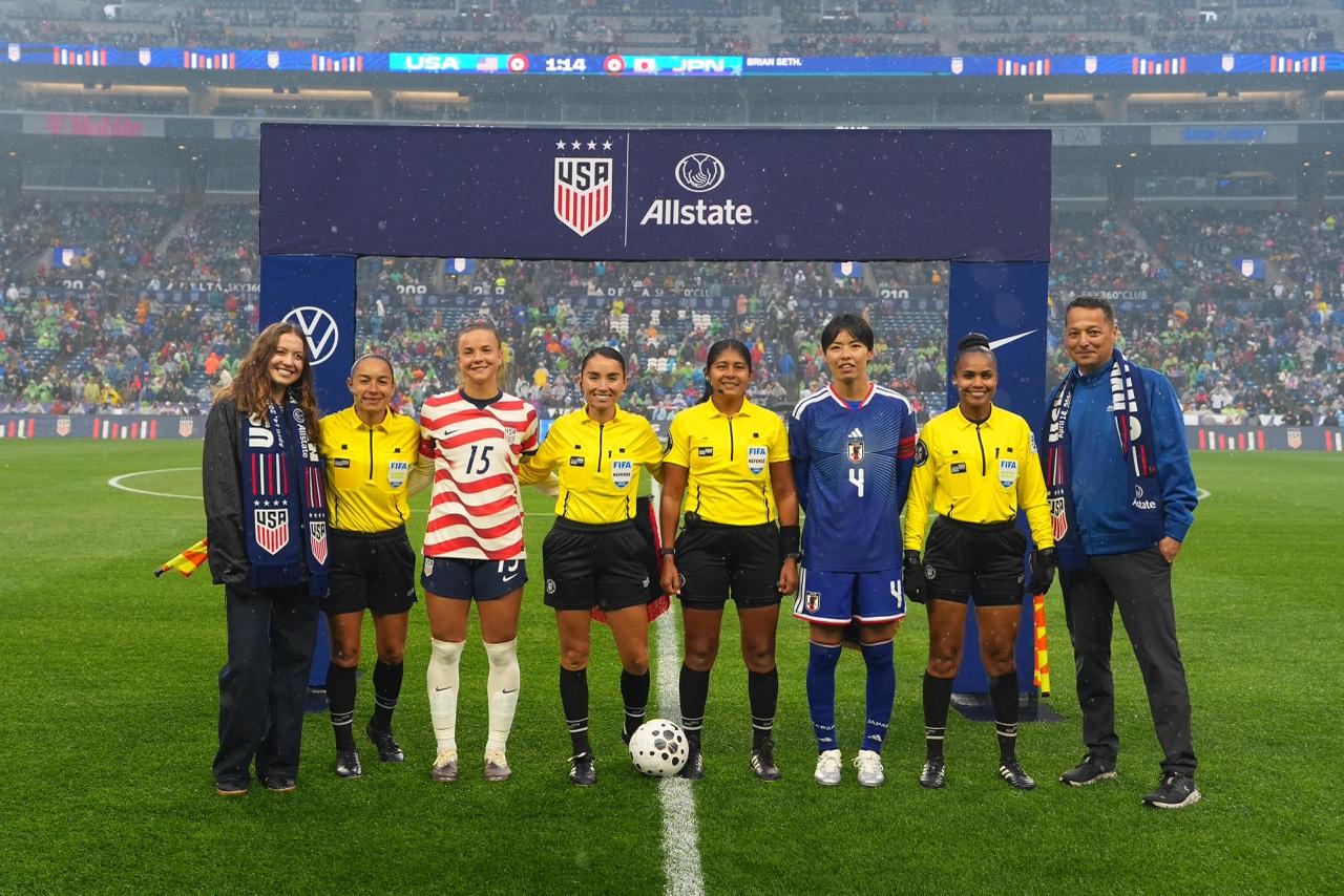 Arbitraje dominicano femenino estuvo en acción durante la Ventana FIFA Femenina de abril 2026