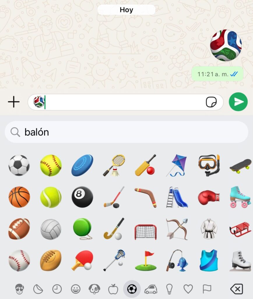 Cómo activar el emoji del balón del Mundial en tu WhatsApp