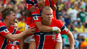 Erling Haaland metió dos goles y Noruega eliminó a Brasil del Mundial de Fútbol