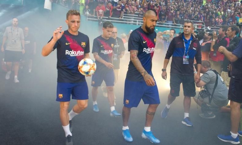 El Barcelona derrota al Nápoles en un partido amistoso en Miami