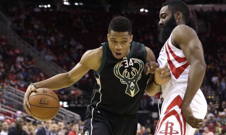 James Harden y Giannis Antetokounmpo nombrados jugadores de la semana