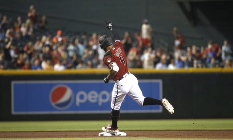 Dominicano Ketel Marte conecta grand slam en la victoria de Arizona sobre Padres