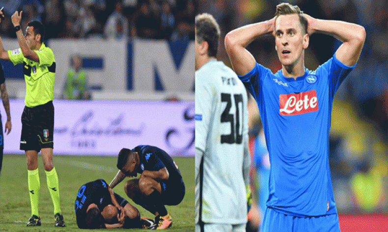 Milik fuera por lesión con el Napoli