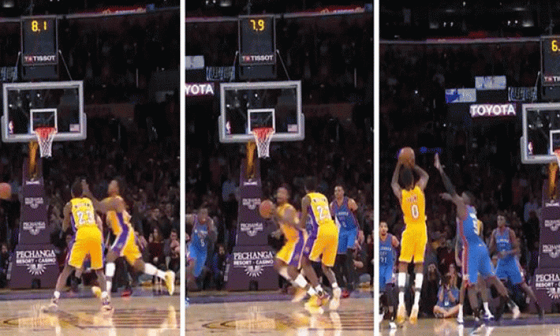 Nick Young encesta un canastazo para darle el triunfo a los Lakers