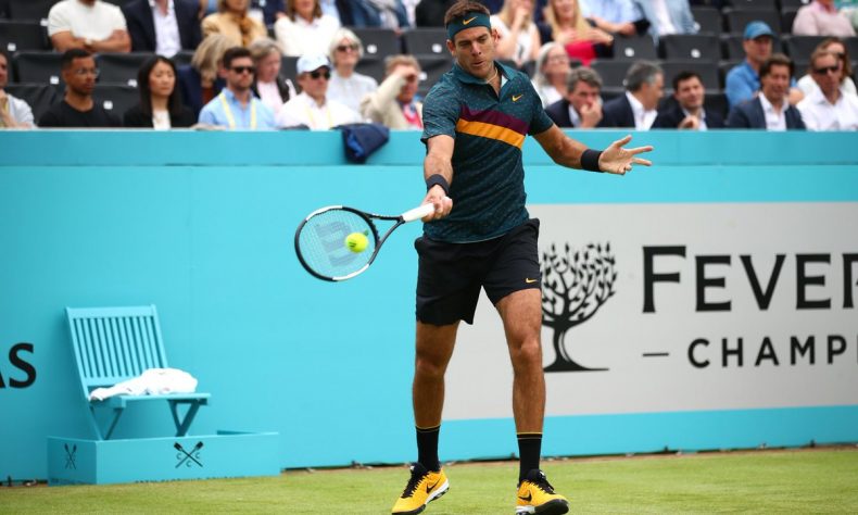 Tenista Juan Martín del Potro debuta con triunfo en Queen's