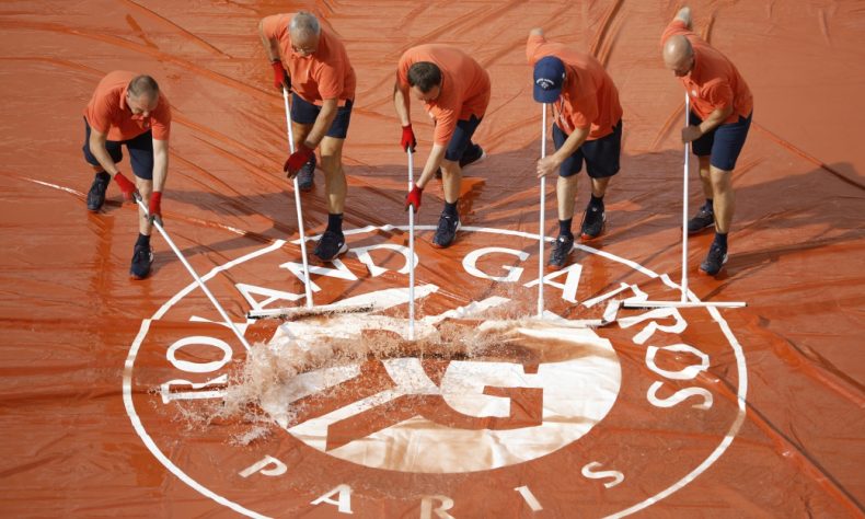 Cancelan la jornada de este miércoles en Roland Garros por lluvia