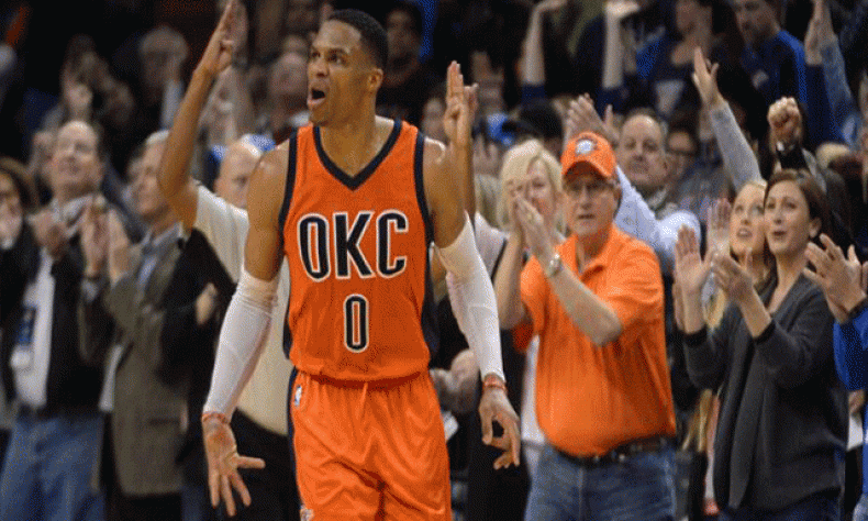 Termina racha de triple dobles de Russell Westbrook